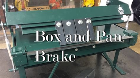 how to make a metal box with a box brake|sheet metal brake tutorial.